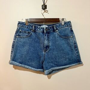 Pull&Bear Women's Blue Jean Shorts